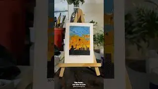Day 21/30 mini Polaroid paintings in 30 days. #artwork #art #makarsankranti #painting #kite #shorts