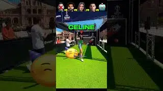 Messi vs Salah vs Celine vs CR7: Robot Goalkeeper 🤖