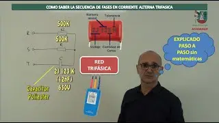 Cómo saber la secuencia de fases en trifasica sin cálculos matemáticos (Clase 132)