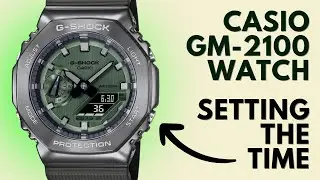 How to Set the Time on the Casio G-Shock GM-2100 Watch