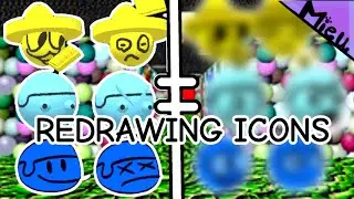 REDRAWING DAVE AND BAMBI ICONS (GOLDEN APPLE EDITION)(PART2) | fnf ibispaint x