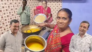 ગુલાબ કાકા ગીર ગાય નું ધિ લય આવિયા એ નો ગુંદર પાક બનાવીયો  રેસીપી અને બાનુ કીર્તન