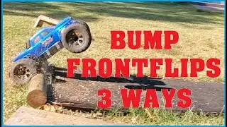 3 ways to do bump frontflips with the hobao hyper mt2 monster truck, rc freestyle werner sline