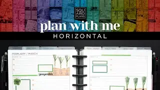Daily Plan with Me :: Garden Variety Planner Theme :: Classic Happy Planner Horizontal Layout