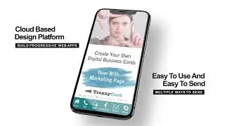 TrenzyCard - digital business card in action