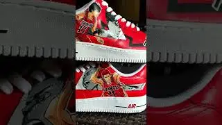 Slamdunk Custom on Nike Air Force 1 #shoes #fyp #fypシ #sneakercustom #customshoes