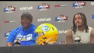 Southern University Head Coach Terrance Graves and RB Trey Holly Post Game MEAC SWAC Challenge 2025