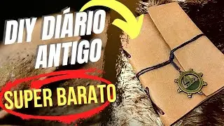 Diário Antigo | Caderneta | DIY | Agenda | Simples e Fácil | Transformando | Como Fazer