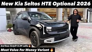 New Kia Seltos HTE Optional 2026 | SECOND BASE ONLY@12.09 LAKHS | Full review 😍🔥