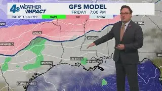 Weather Impact Alert: Warming up this week, possibility of freezing rain this weekend