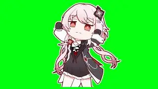 Evernight HSR dance green screen