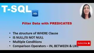 Предложение WHERE с предикатами || фильтрует данные в SQL || AND || OR || IN || BETWEEN || LIKE |...