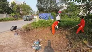 Cleaning a Sidewalk and Handling a Forgotten Suitcase