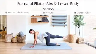 20 MIN Prenatal Pilates for Lower Body (Core, Glutes & Legs) || At Home, No Equipment