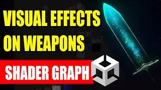 Visual effects on weapons  Tutorial -Unity Shader Graph (English Captions)