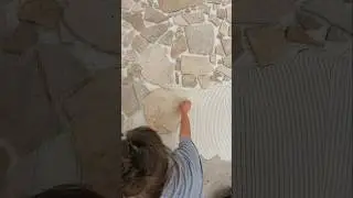 Crazy Paving Tutorial 🛠                                  #diyprojects #tiledesign #patio