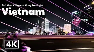 The ULTIMATE Saigon City Night Ambience 🌃 District 1 Walk for Deep Sleep & Study (4K)