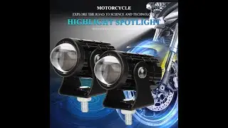 Підключення!!!Бюджетне додаткове мотоосвітлення з Aliexpress !!! Mini Driving Light Dual Color