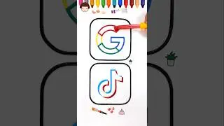 Social Media Apps Jelly Painting & Coloring | Google, TikTok, Brand logo art, Creative Art