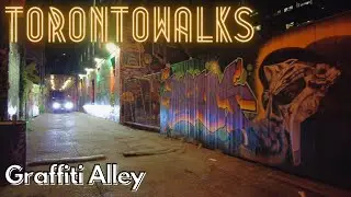 Friday night walk through Downtown Toronto's Graffiti Alley - Canadian Graff November 2021