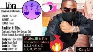 📌Libra♎ With Life Path Numbers 1, 2, 3, 4, 5, 6, 7, 8, 9, 11, 22, 33