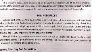 Factors affecting soil formation