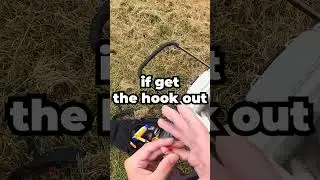 i got hooked while fishing #shorts #satisfying