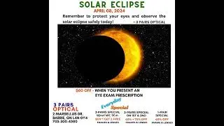 #eclipse  3 PAIRS OPTICAL BARRIE 705-300-4300 #optician #optometrist #optical