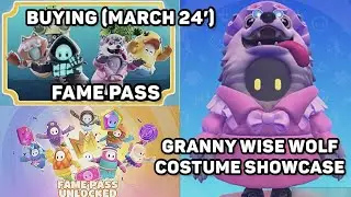 BUYING (March 24&rsquo; Fame Pass) GRANNY WISE WOLF Costume Showcase (Fall Guys) Solo Chill Play Through