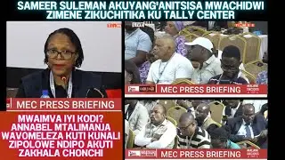 BRIAN BANDA NDI SAMEER SULEMAN AFIKA NAWO KU PRESS BRIEFING YOMWE MEC IKUPANGITSA MADZULO ANO KWAIPA
