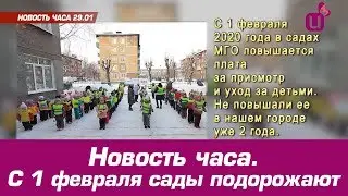 Новость часа. С 1 февраля сады подорожают