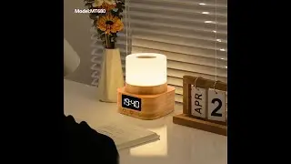 This Bamboo Alarm Clock GLOWS at Night 🌿 | LED Night Light with Smart Alarm