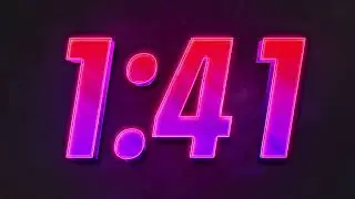 5 Minute Countdown Pink Neon Light Chill Future Timer 🎉🥳🪅