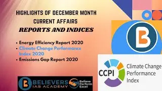 CLIMATE CHANGE PERFORMANCE INDEX DECEMBER, 2020 | Aishwarya| BIASA | Best IAS coaching in Bangalore