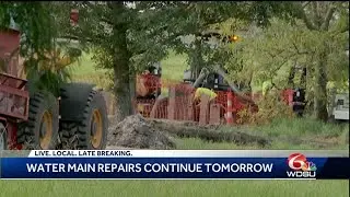 Water main repairs Marconi Drive