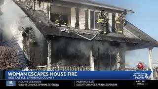 Woman escapes massive fire at home in Lawrence County