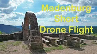 Die Madenburg in der Pfalz Drohnenflug Germany Castle Ruin drone flight -2fler- unterwegs