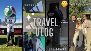 Travel Vlog | Soccer, Disneyland, Clothing brand 🤯⚽️