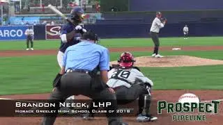 Brandon Neeck Prospect Video, LHP, Horace Greeley High School Class of 2018