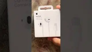 Apple Earpods Lightning Connector Unboxing  #apple #appleearpods