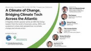A Climate of Change: Bridging Climate Tech Across the Atlantic