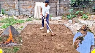 Simple Village Life 🌿🏡 / Clearing Land & Building Duck Pond 🌊🦆🦢