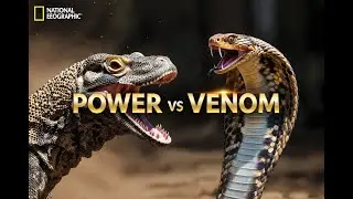 Komodo Dragon vs King Cobra &ndash; Power vs Venom Clash! 🐍🔥#cobra #komododragons