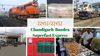 22451/22452 Chandigarh-Bandra Superfast Express Information......