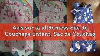 Avis sur la alldomess Sac de Couchage Enfant, Sac de Couchage Souple Oreillers Amovibles et Couvertu
