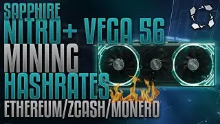 Sapphire Nitro+ RX VEGA 56 8GB HBM2 Crypto Mining Benchmarks ETH ZEC XMR