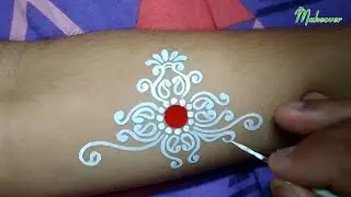 Bengali Easy Forehead kolka - Bengali Wedding Chandan Art - Easy Bridal Chandan Design - Kalka Art