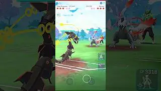 ✨️White Kyurem V/S✨️Mega Rayquaza PVP battle in #pokemongo
