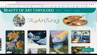The Art Cart 23 Website | Web Development Mini Project | Java Web Development | Art Gallery Website