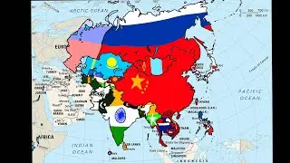 Drawing Flag Maps Of The World #russia #southkorea #northkorea #japan #mongolia #flags #maps #draw